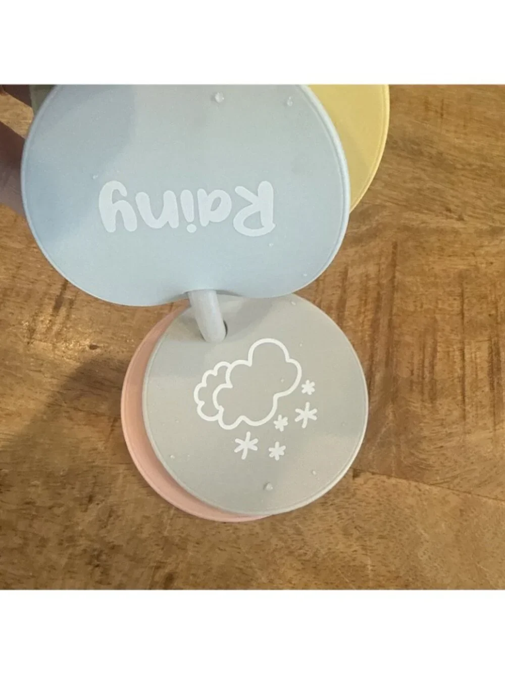Bella Tunno Teething Flashcards Silicone Weather Themed Educational Motor Skills